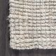 Solid Farmhouse Jute Accent Rug, 3x5, Off-white